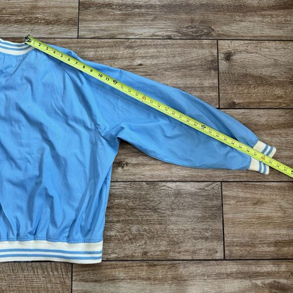 Vintage Sears Thin Bomber Jacket Light Blue Size XXL - Picture 11 of 12
